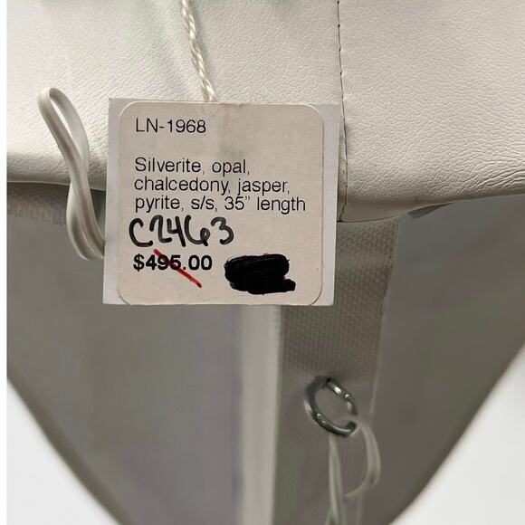 Margo Morrison Silverite, opal, chalcedony, Aqua terra jasper, jasper Necklace - Picture 6 of 8